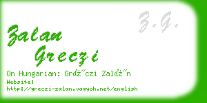 zalan greczi business card